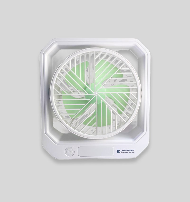 TE102 6” Rechargeable Fan with LED Light